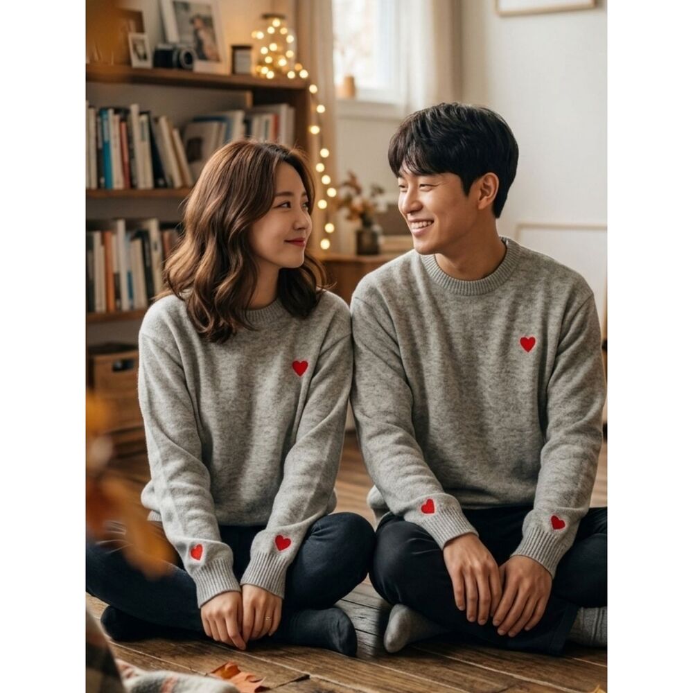 ❤️Couple Matching Grey Sweaters